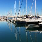 Perspective et symétrie au port d'Antibes