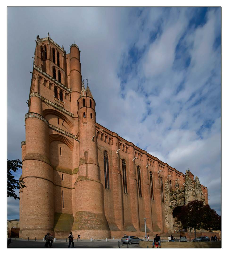 Perspective sur la cathédrale d'Albi