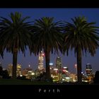 Perth sunset sky line from Kings Park