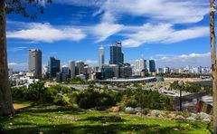 Perth vom botanischen Garten aus