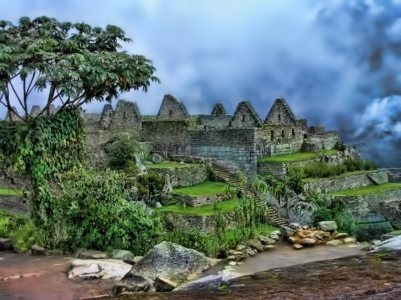 Peru, Macchu Picchu Teilansicht 2