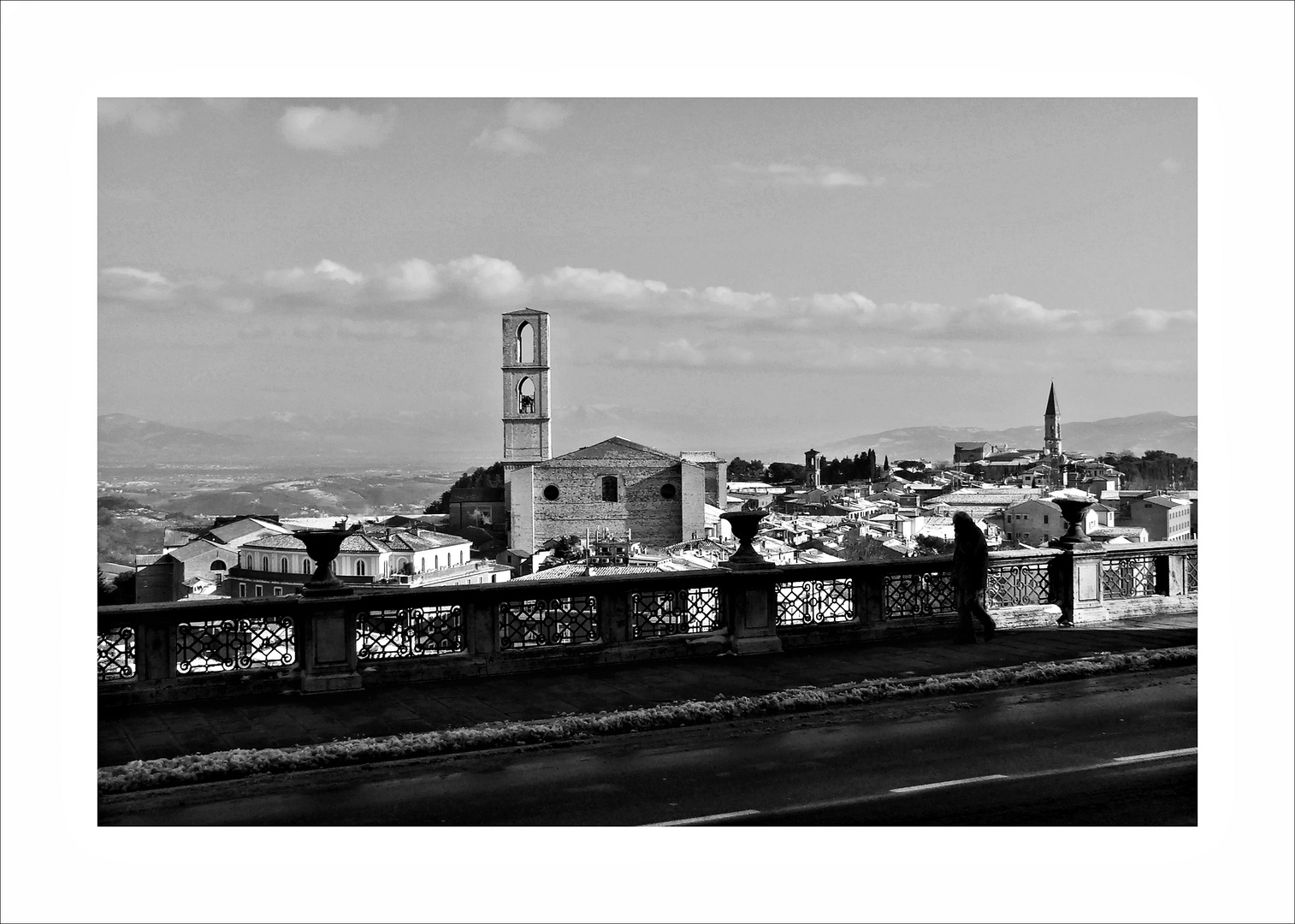 Perugia d'inverno.