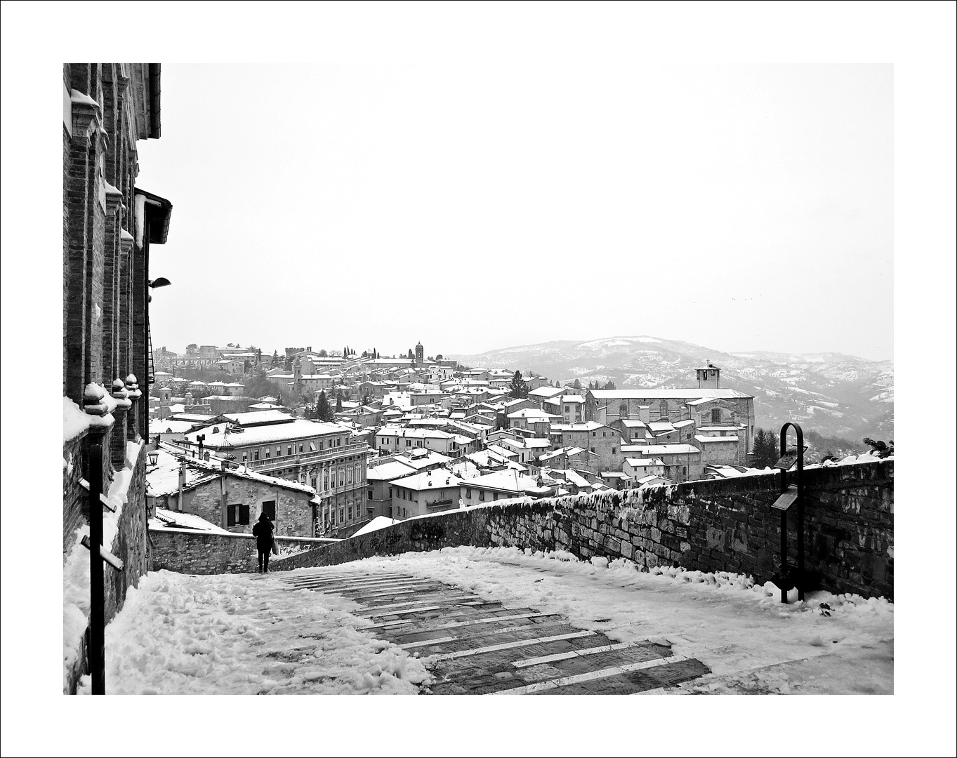 Perugia d'inverno.