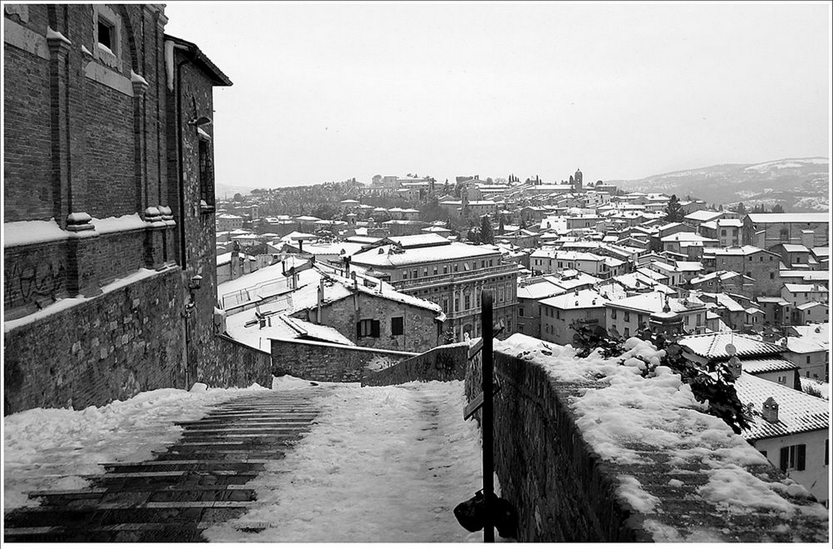 Perugia e la neve