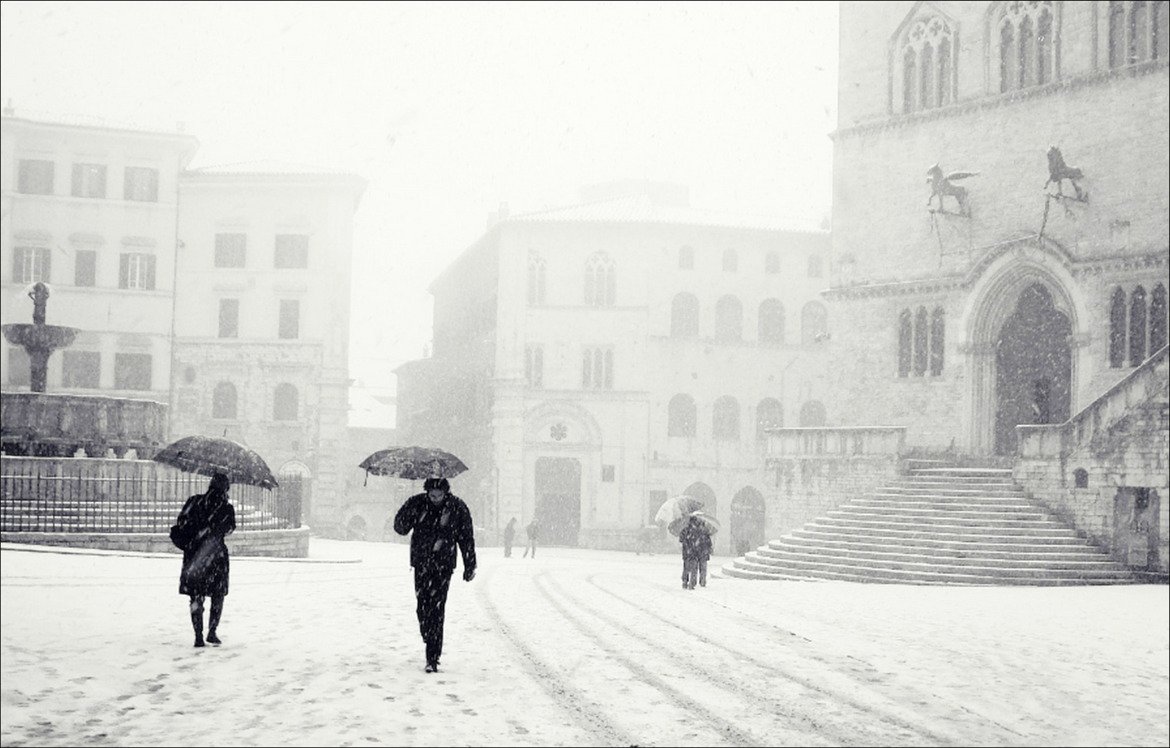 Perugia in bianco.