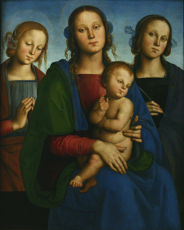 Perugino: Maria mit Kind und weiblichen Heiligen