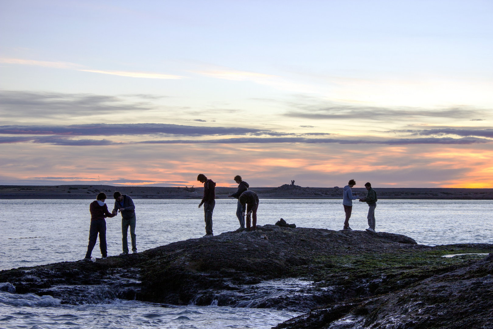 Pesca al atardecer