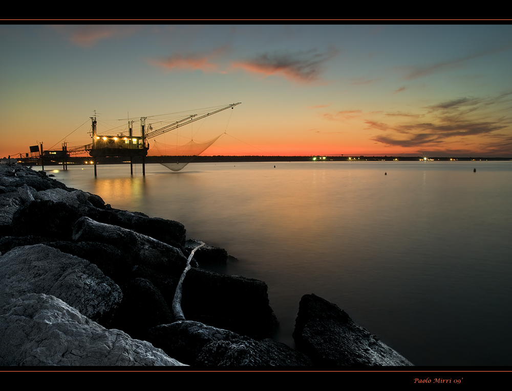 Pesca al tramonto