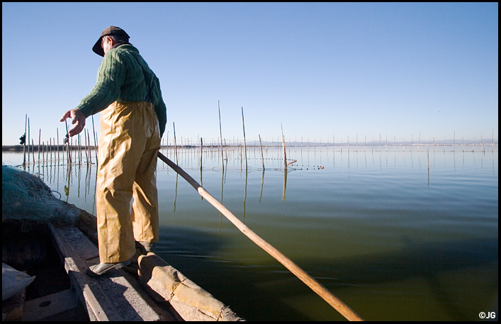 Pescador a l'Albufera / Fisherman in the lake of the Albufera
