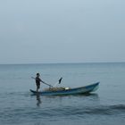 Pescador al atardecer