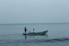 Pescador al atardecer