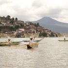 Pescadores de la isla de Janitzio Michoacan
