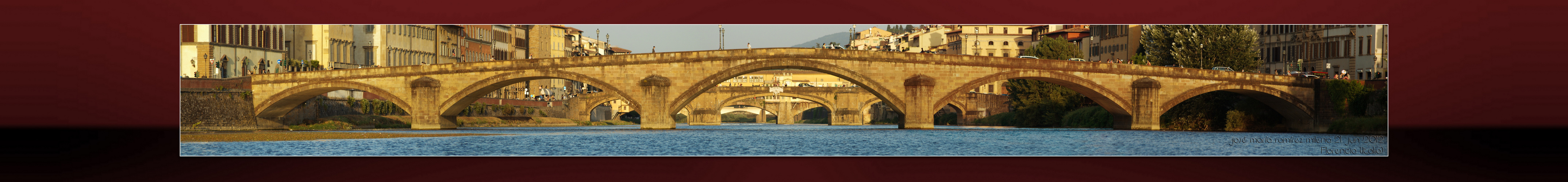 PESCAIA DI SANTA ROSA - ARNO, PONTE A SANTA TRINITA, PONTE ALLA CARRAIA, PONTE VECHIO