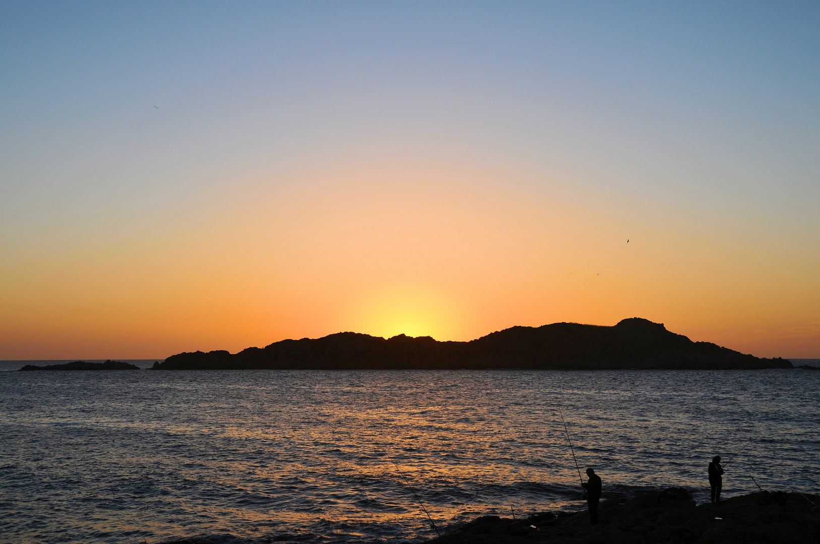 Pescando al atardecer