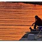 Pescando al Atardecer