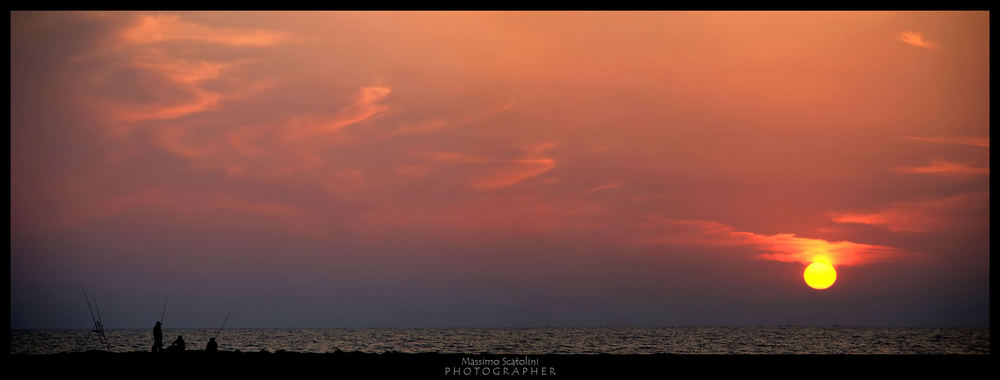 Pescando al tramonto