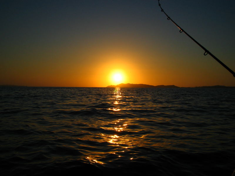 Pescando al tramonto