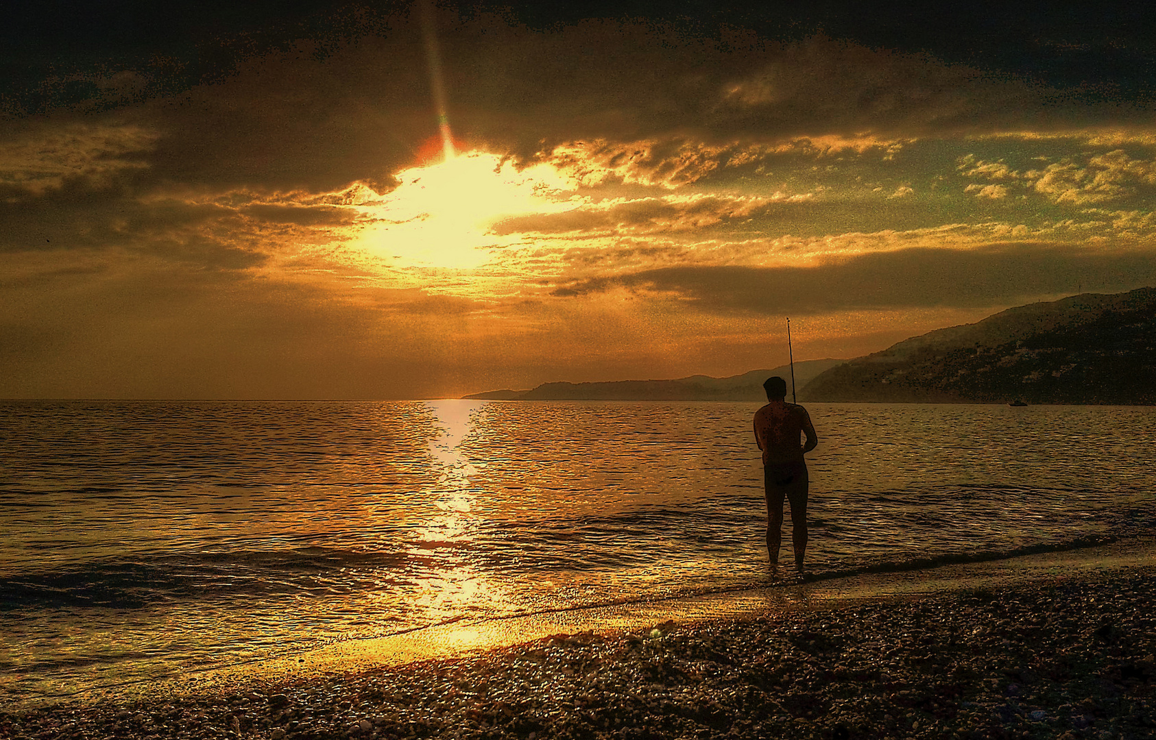 Pescando el último rayo de sol