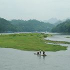 Pescando en el rio