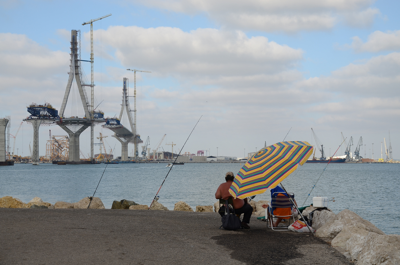 Pescando en la Bahía