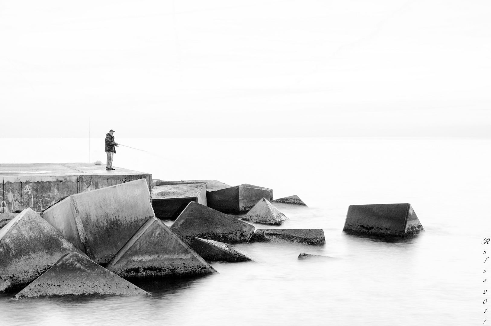 Pescando entre piedras