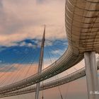 Pescara Ponte del Mare al tramonto