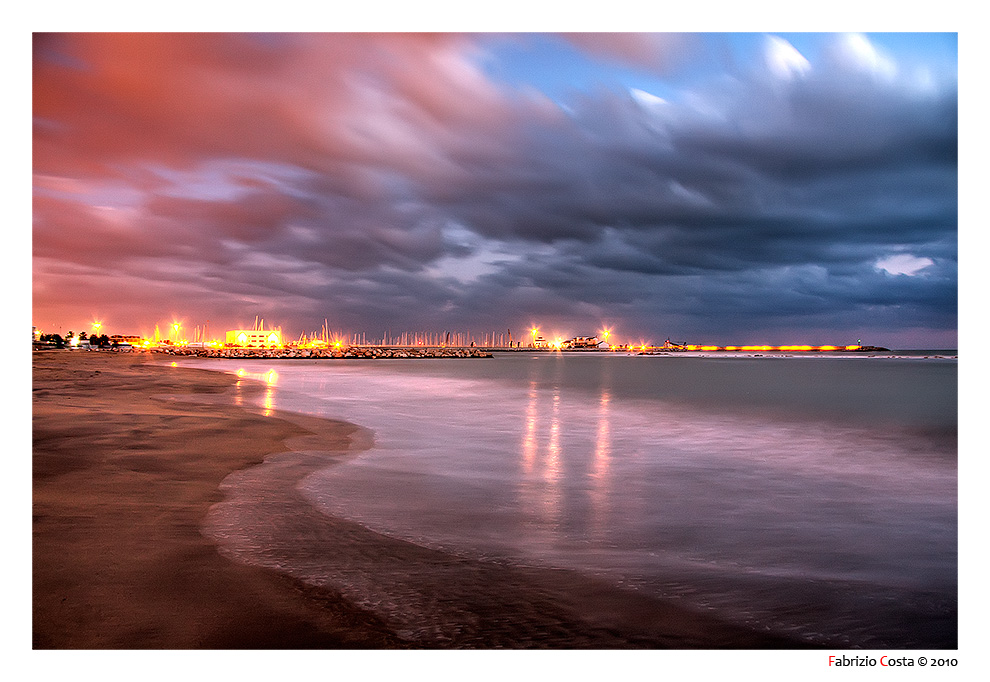 Pescara sud all'aurora