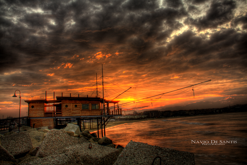 Pescara - Trabocchi al tramonto