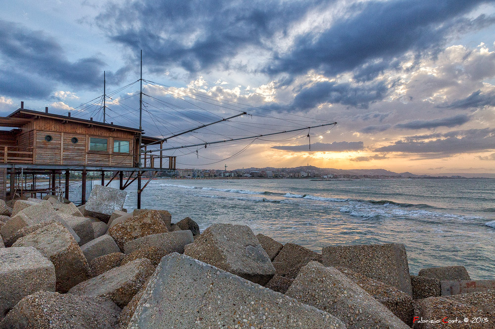 Pescara vista dal trabocco