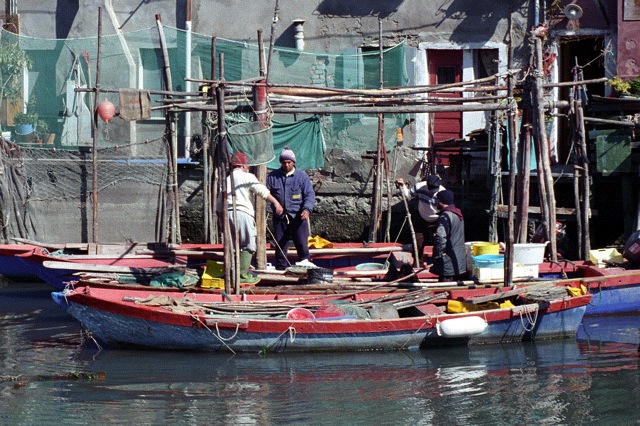 Pescatori a Chioggia