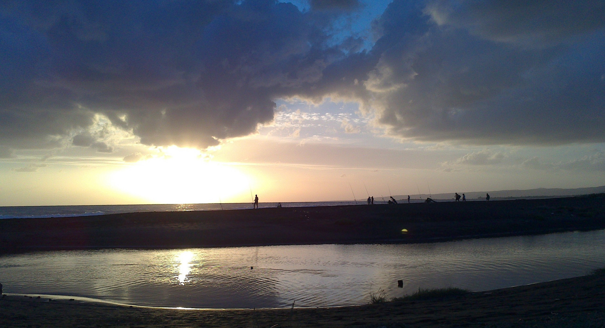 Pescatori al tramonto