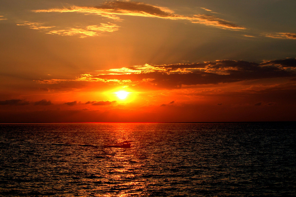 Pescatori al tramonto