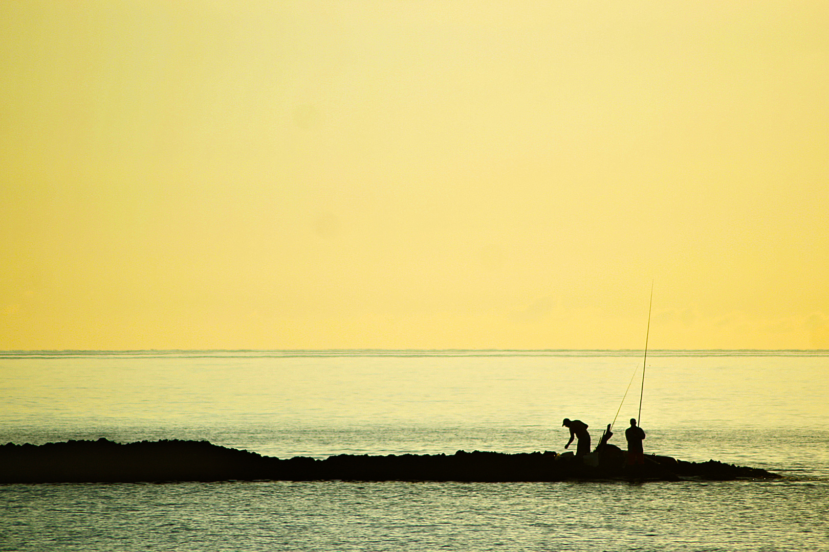 Pescatori nel mare