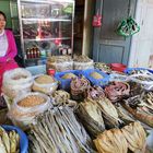 Pesce essiccato al mercato di Nyaung Shwe, Myanmar