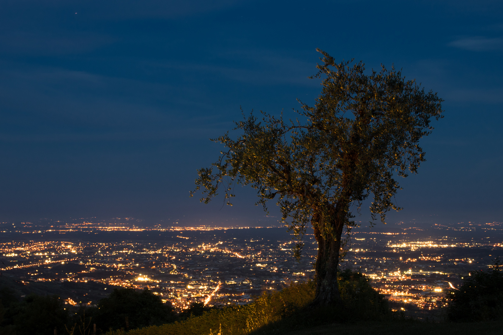 Pescia bei Nacht