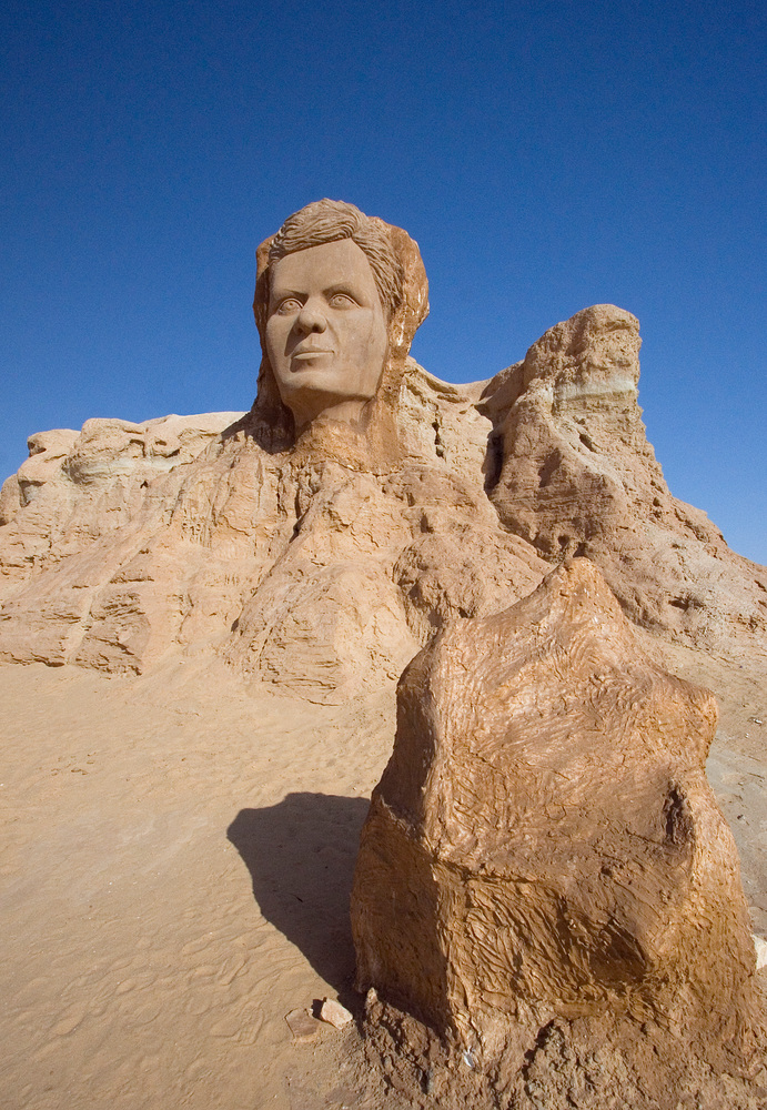 Pesident von Tunesien (Gesicht aus Stein)