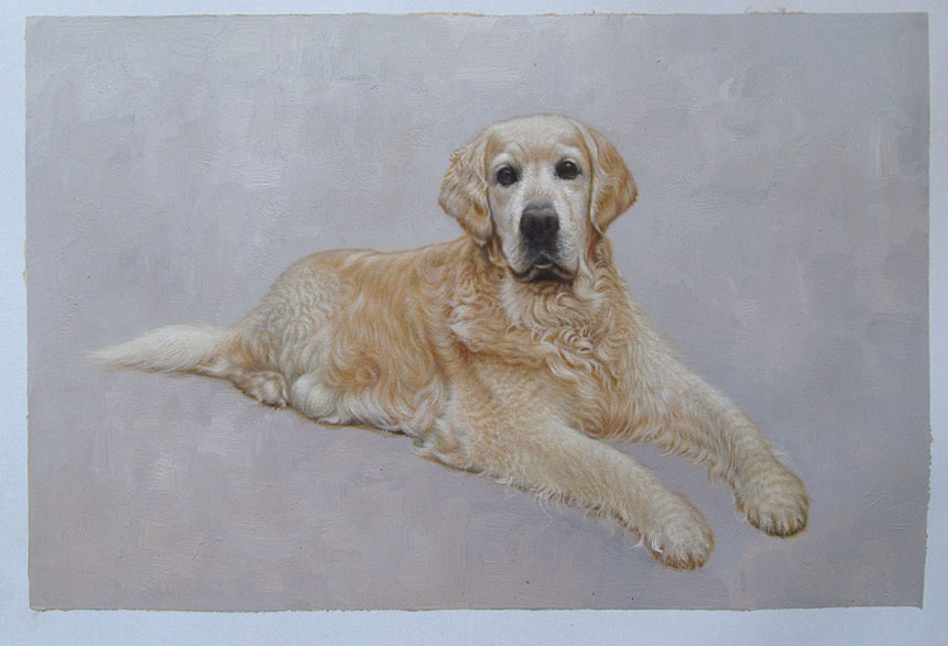 Pet Portrait Painting from Photo