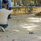 Petanque in Nîmes 2 - Der Wurf