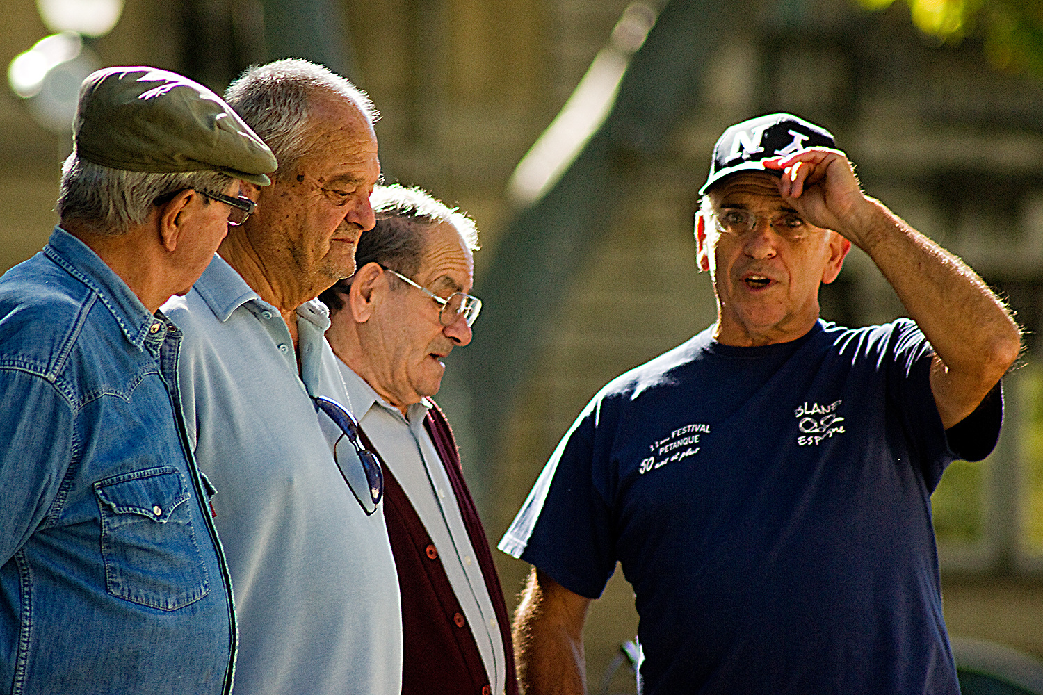 Petanque in Nîmes - Nach dem Schuss