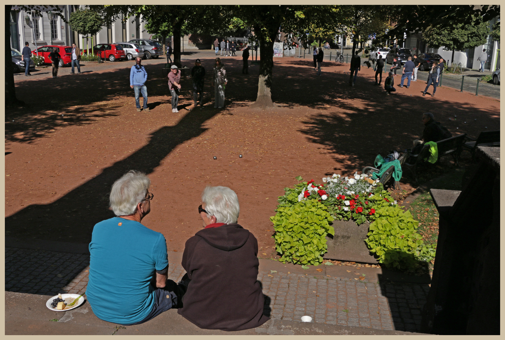 petanque players 13 in dusseldorf