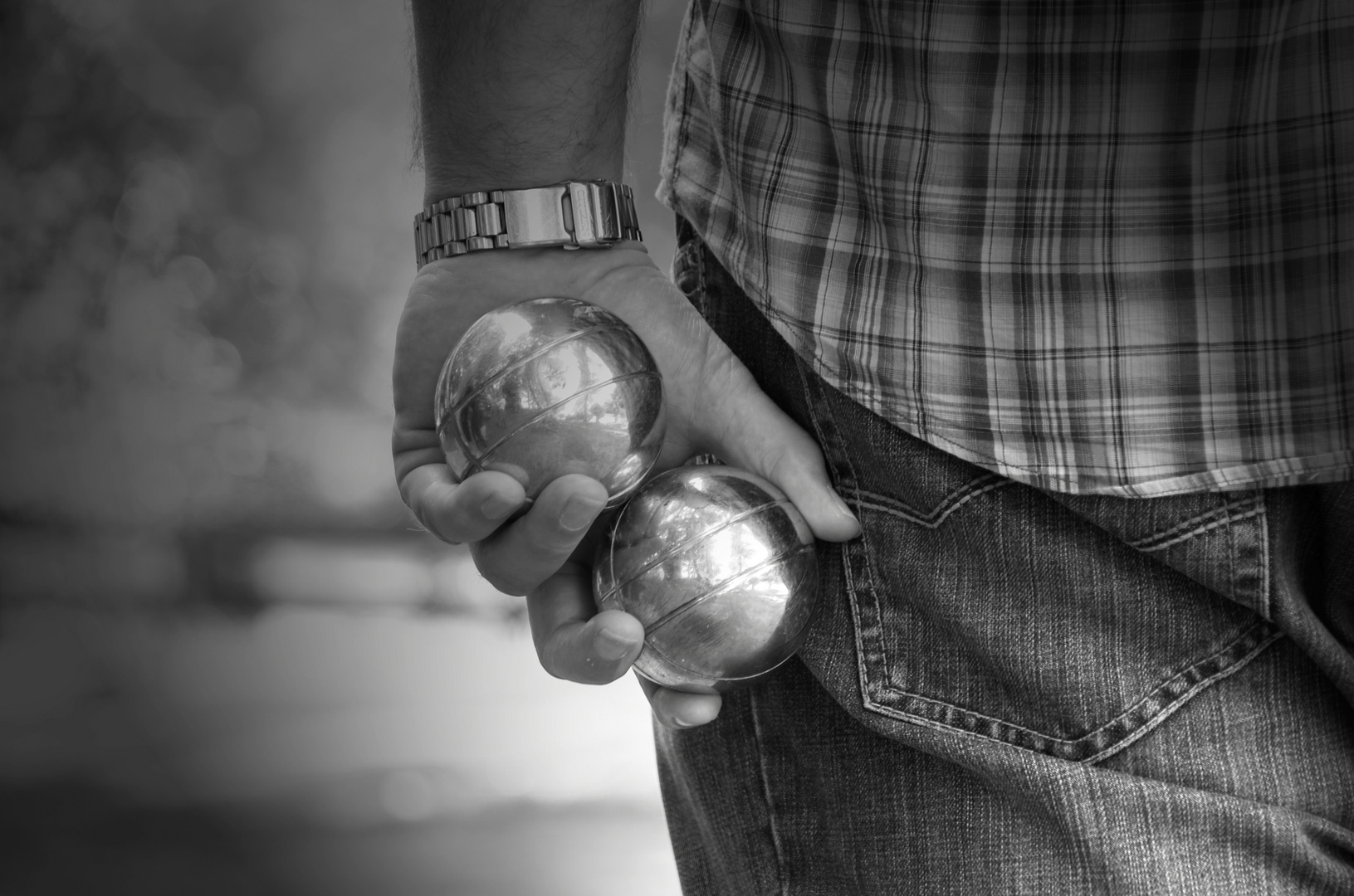 Pétanque Spieler