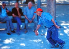 Petanque-Spieler in der Provence