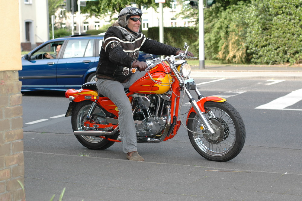 Peter Kösling, Harley-Fahrer