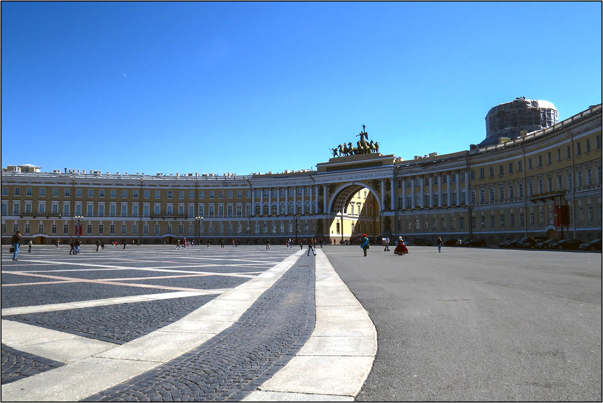 Petersburger Impressionen 28 Palastplatz