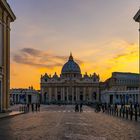  Petersdom bei Sonnenuntergang