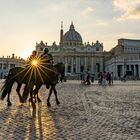  Petersdom mit berittene Carabinieri