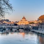 Petersdom mit Ponte Sant´Angelo 