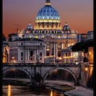 Petersdom über dem Tiber, Rom