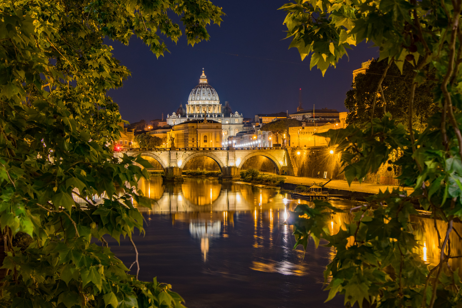 Petersdome at night