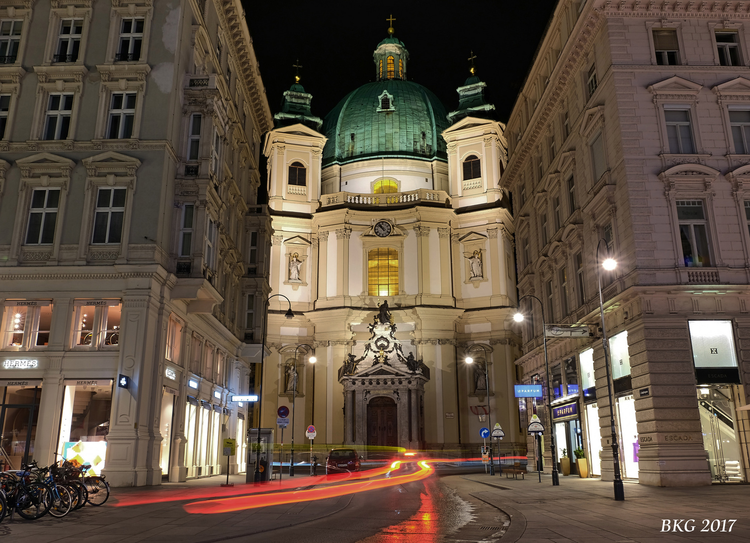 PETERSKIRCHE aus der Reihe "Wiener Nachtlichter"